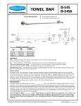 Bobrick B-545 and B-5456 Specsheet Bobrick B-545 and B-5456 Specsheet