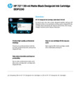 HP 727 130-ML MATTE BLACK DESIGNJET