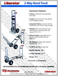 THREE WAY LIBERATOR HAND TRUCK spec sheet THREE WAY LIBERATOR HAND TRUCK spec sheet