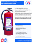 BADGER Purple K Extinguisher Specsheet