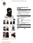 BALACLAVA FACE MASK - 2-PC FLEECE NEOPRENE - BLACK Spec Sheet BALACLAVA FACE MASK - 2-PC FLEECE NEOPRENE - BLACK Spec Sheet