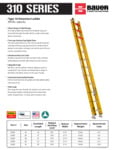 Bauer 310 Series Extension Ladders Bauer 310 Series Extension Ladders