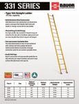 Bauer 85233116 331 Series Ladders SS