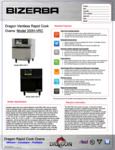 Bizerba Rapid Cook Oven Spec Sheet Bizerba Rapid Cook Oven Spec Sheet