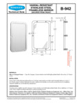 Bobrick 942 Specsheet Bobrick 942 Specsheet