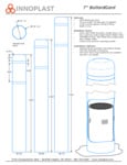 Innoplast 7" Round bolloardgard bollard covers spec sheet