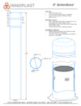 Innoplast 8" bolloardgard bollard covers spec sheet