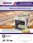 Estella Countertop Bread Slicer - 1/2 Slice Thickness, 18 3/4 Max Loaf  Length - 110V