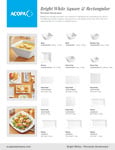 Bright White Square and Rectangle