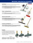 BROOMS, BRUSHES & SCRAPERS BROOMS, BRUSHES & SCRAPERS
