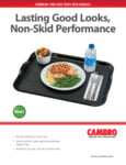 Cambro Camwear Non-Skid Trays with Handles specsheet
