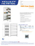 New Age Industrial FIFO Can Rack Specsheet