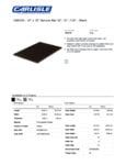 Carlisle 1060103 12 x 18 Black Rubber Service Mat