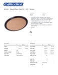 Carlisle 301401 14 Brown Round Serving Tray with Cork Lining Carlisle 301401 14 Brown Round Serving Tray with Cork Lining