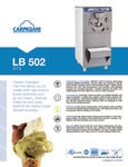 Carpigiani LB-502 RTX 3PHASE-W Carpigiani LB-502 RTX 3PHASE-W