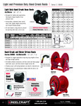 LIGHT DUTY HAND CRANK HOSE REEL spec sheet LIGHT DUTY HAND CRANK HOSE REEL spec sheet