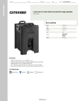 CaterGator 215BEVDP10BK Specsheet