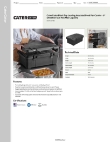 CaterGator 215PCTOP6BK Specsheet CaterGator 215PCTOP6BK Specsheet