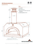 Chicago Brick Oven CBO-O-CT-750 spec sheet