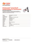 221IRXL400 Candy thermometer specsheet 221IRXL400 Candy thermometer specsheet