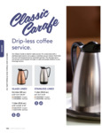 Service Ideas Classic Carafe Specsheet Service Ideas Classic Carafe Specsheet