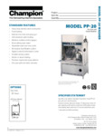 Champion PP-20 Specs