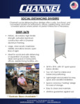 CHANNEL MFG Social Distancing Divider Floor Unit Specsheet