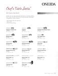Oneida Chef's Table Satin Specsheet Oneida Chef's Table Satin Specsheet