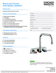 Chicago Faucets 8574DB6AE1369AC Spec Chicago Faucets 8574DB6AE1369AC Spec
