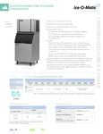 Ice-O-Matic - CIM0330HA/B40PS Commercial 313 lb Half Cube Ice Maker w/ Bin - 344 lb Storage, Air Cooled, 115V