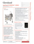 Cleveland easyTouch Powerpan Specsheet