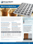 CM Mini Crown Muffin Pan Sell Sheet