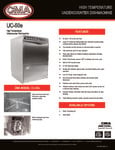 CMA DishMachines UC-50e Spec Sheet CMA DishMachines UC-50e Spec Sheet
