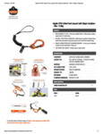 COIL LANYARD - CARABINER - 2LBS - BLACK SPEC SHEET COIL LANYARD - CARABINER - 2LBS - BLACK SPEC SHEET