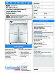 Continental Refrigerator 2FESNHD Specsheet Continental Refrigerator 2FESNHD Specsheet