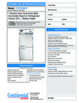 Continental Refrigerator D1RFXSNHD Specsheet