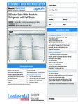 Continental Refrigerator D3RENHD Spec Sheet