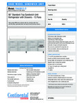 Continental Refrigerator RA93N12-D Spec Sheet Continental Refrigerator RA93N12-D Spec Sheet