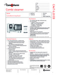 Convotherm C4ET6.20EB DD Full Size Elextric Combi Oven Spec Sheet