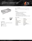Cooking Performance Group G60-NG(CPG) Specsheet