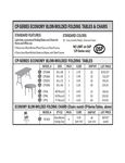 Correll CP Series Folding Table/Chair
