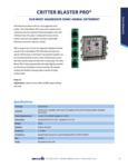 Critter Blaster Pro Spec sheet Critter Blaster Pro Spec sheet