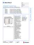 Delfield D4448NP-8 Spec Sheet Delfield D4448NP-8 Spec Sheet