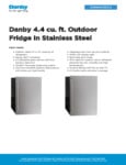 Danby DAR044A1SSO-6 Spec Sheet