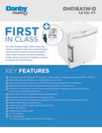 Danby DH016A1W-D Spec Sheet Danby DH016A1W-D Spec Sheet