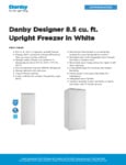 Danby DUFM085A4WDD Spec Sheet Danby DUFM085A4WDD Spec Sheet