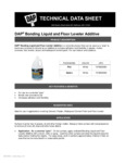 DAP Bonding Liquid Floor Leveler Additive Specsheet