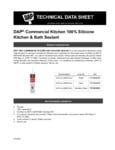 DAP Commercial Kitchen Sealant Specsheet