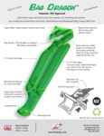 CUTTER BAG DRAGON OPENER AND SQUEEGEE GREEN PK 6 CFA 920 spec sheet