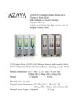 Dispenser Amenities Azaya Spec Sheet Dispenser Amenities Azaya Spec Sheet